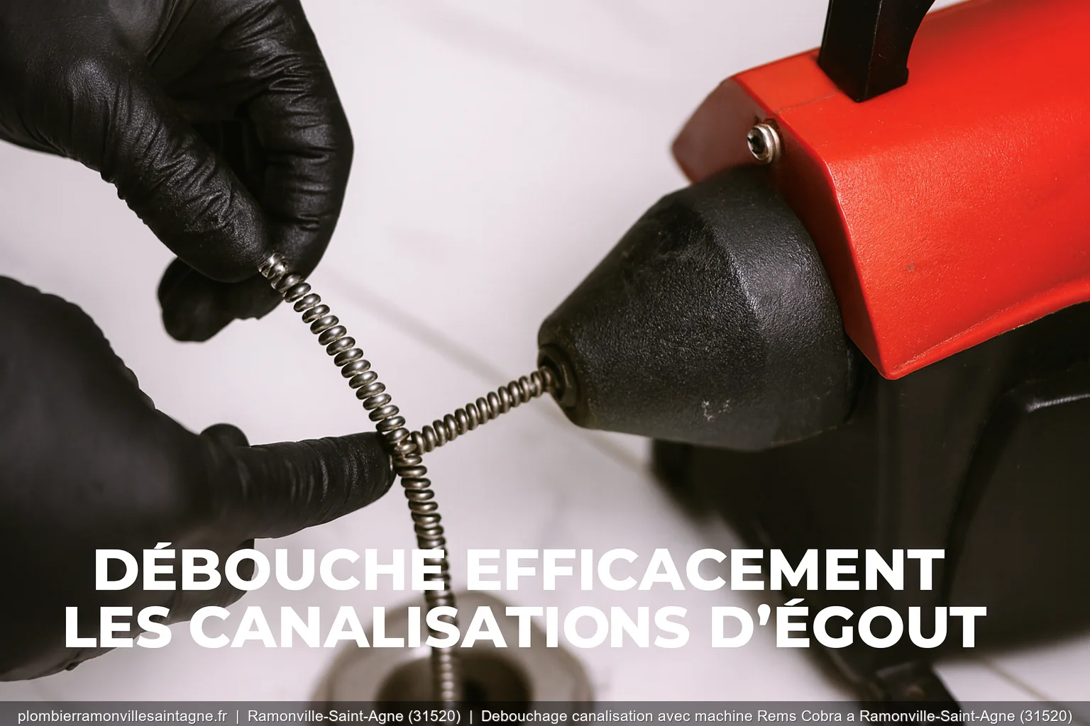 Debouchage canalisation avec machine Rems Cobra a Ramonville-Saint-Agne (31520)