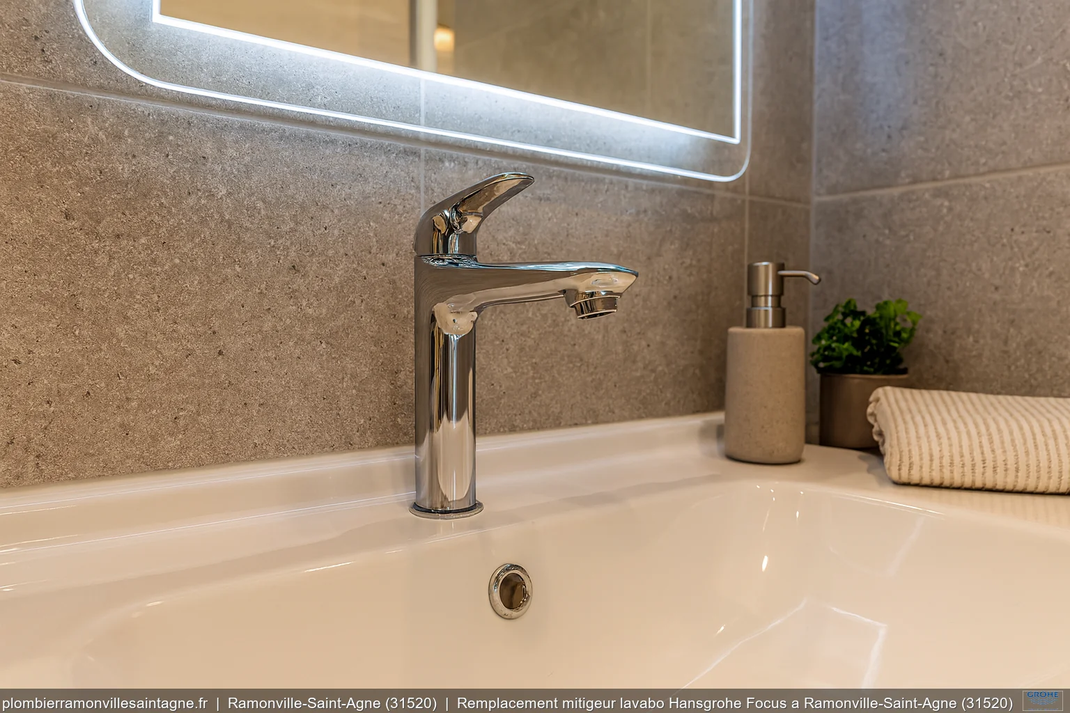 Remplacement mitigeur lavabo Hansgrohe Focus a Ramonville-Saint-Agne (31520)