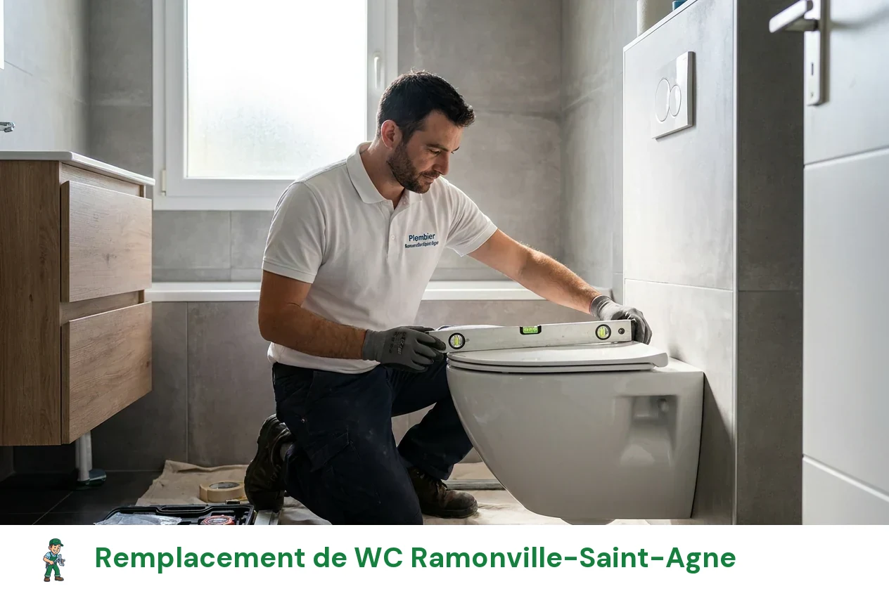 Remplacement de WC à Ramonville-Saint-Agne